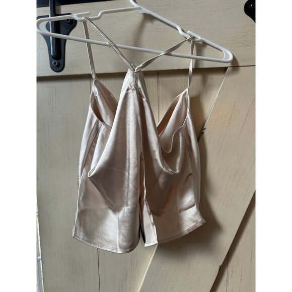 Lulus Hold Onto Love Satin Cowlneck Cami Tank Top - Picture 2 of 2